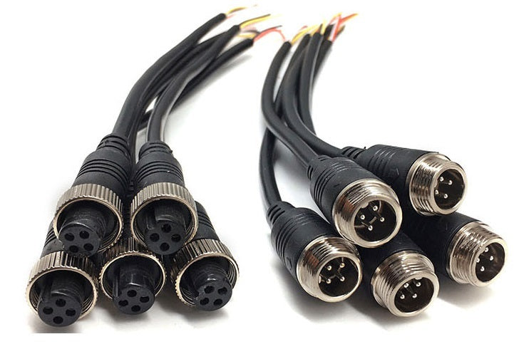 M12 Aviation Waterproof Connecting Wire 458 Core With Wire Automation Equipment Plug Of Connecting Wire Sensor Connector