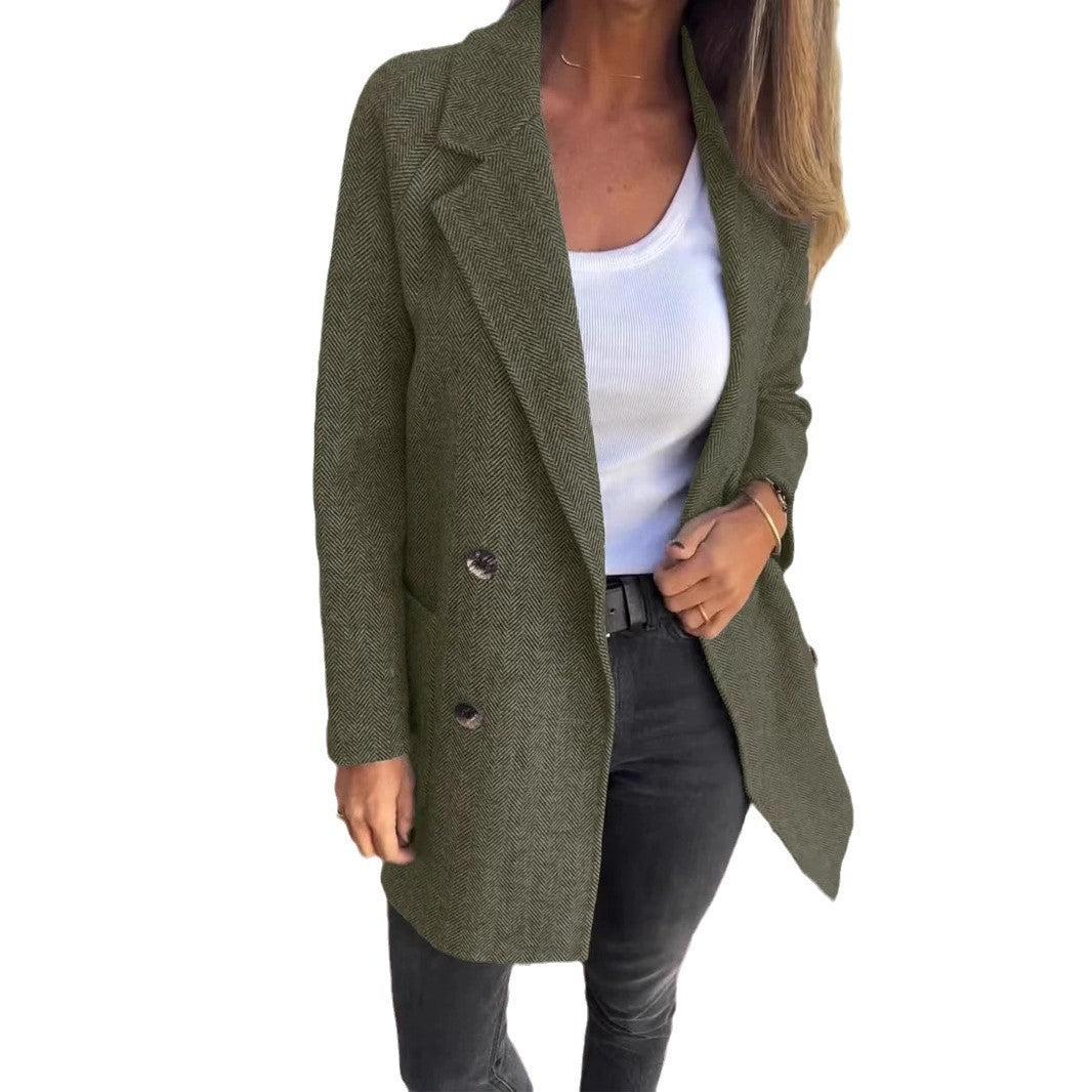 Street Hipster Padded Woolen Coat