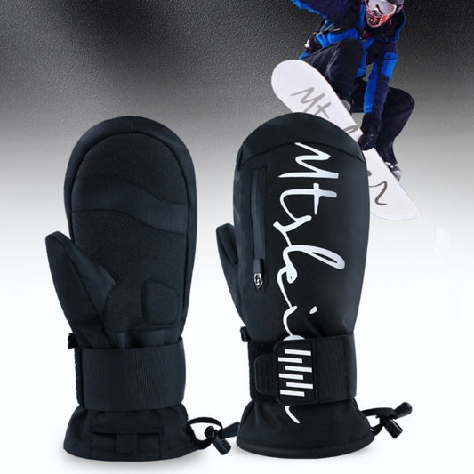 Ski Gloves Built-in Wristband Shock Absorption Veneer Warm Waterproof