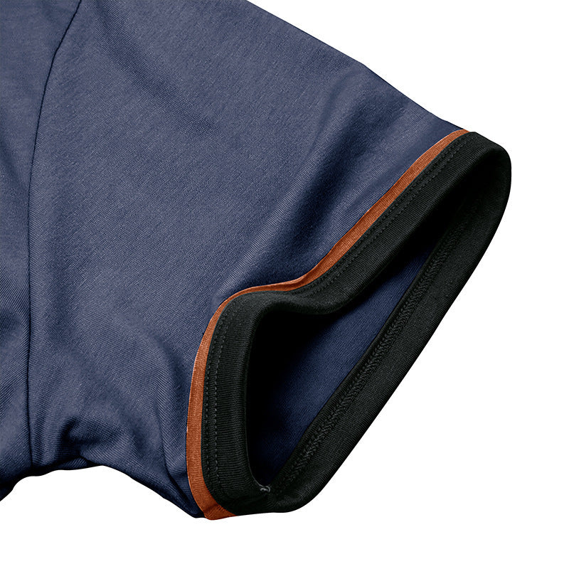 European And American Short-sleeved T-shirt Sports Fitness Outdoor Shirt Bottoming Shirt Men's