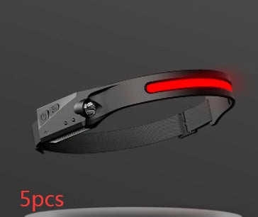 COB LED Headlamp Flashlight