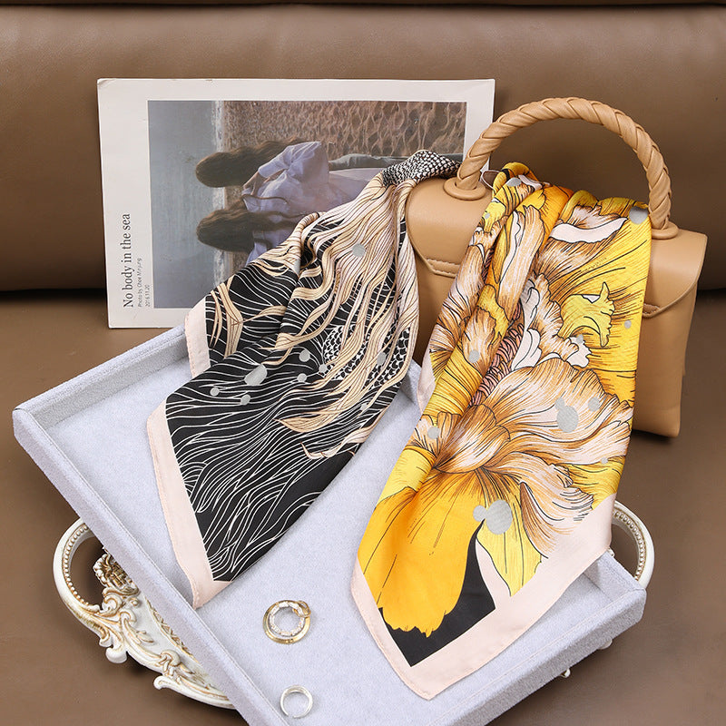 High-grade Korean Style Fashion Business Vintage Printed Scarf For Women
