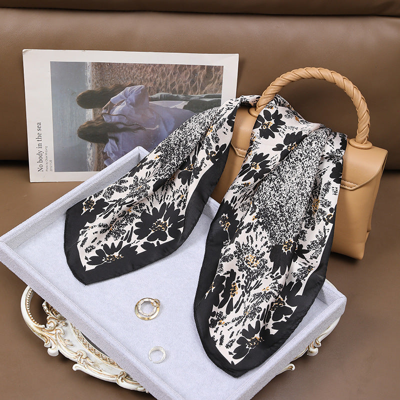 High-grade Korean Style Fashion Business Vintage Printed Scarf For Women