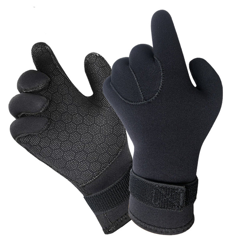 Women's Multi-color 3mm Diving Mittens Swimming Gloves