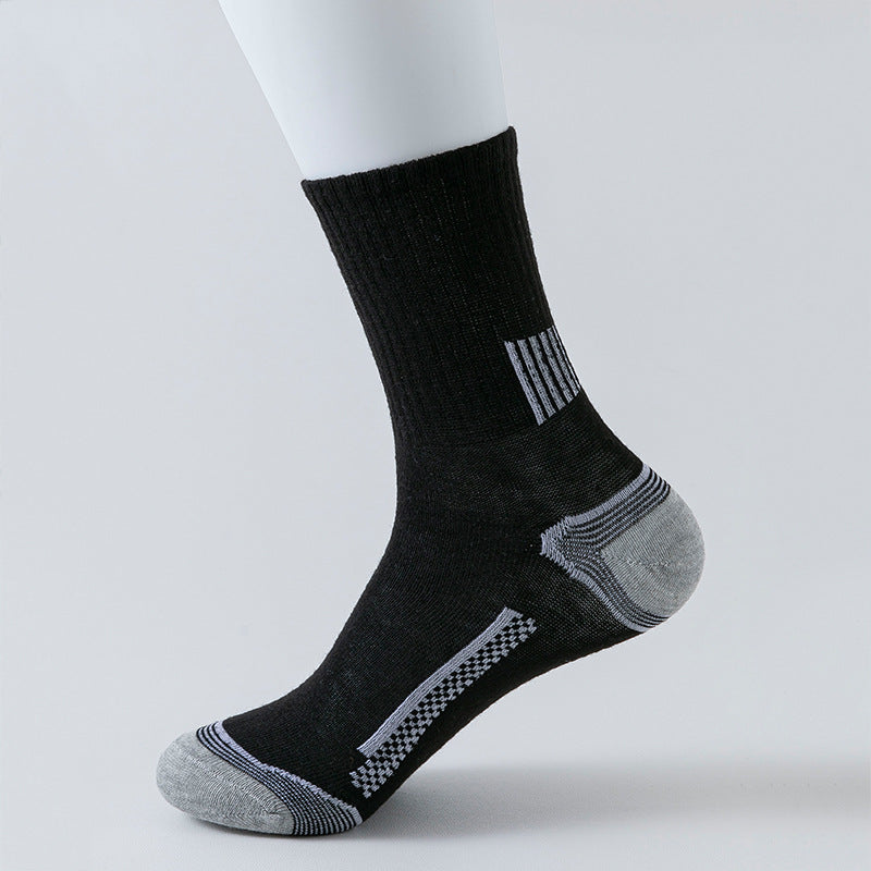 Stripe Sports Long Socks Sweat-absorbent, Comfortable And Breathable