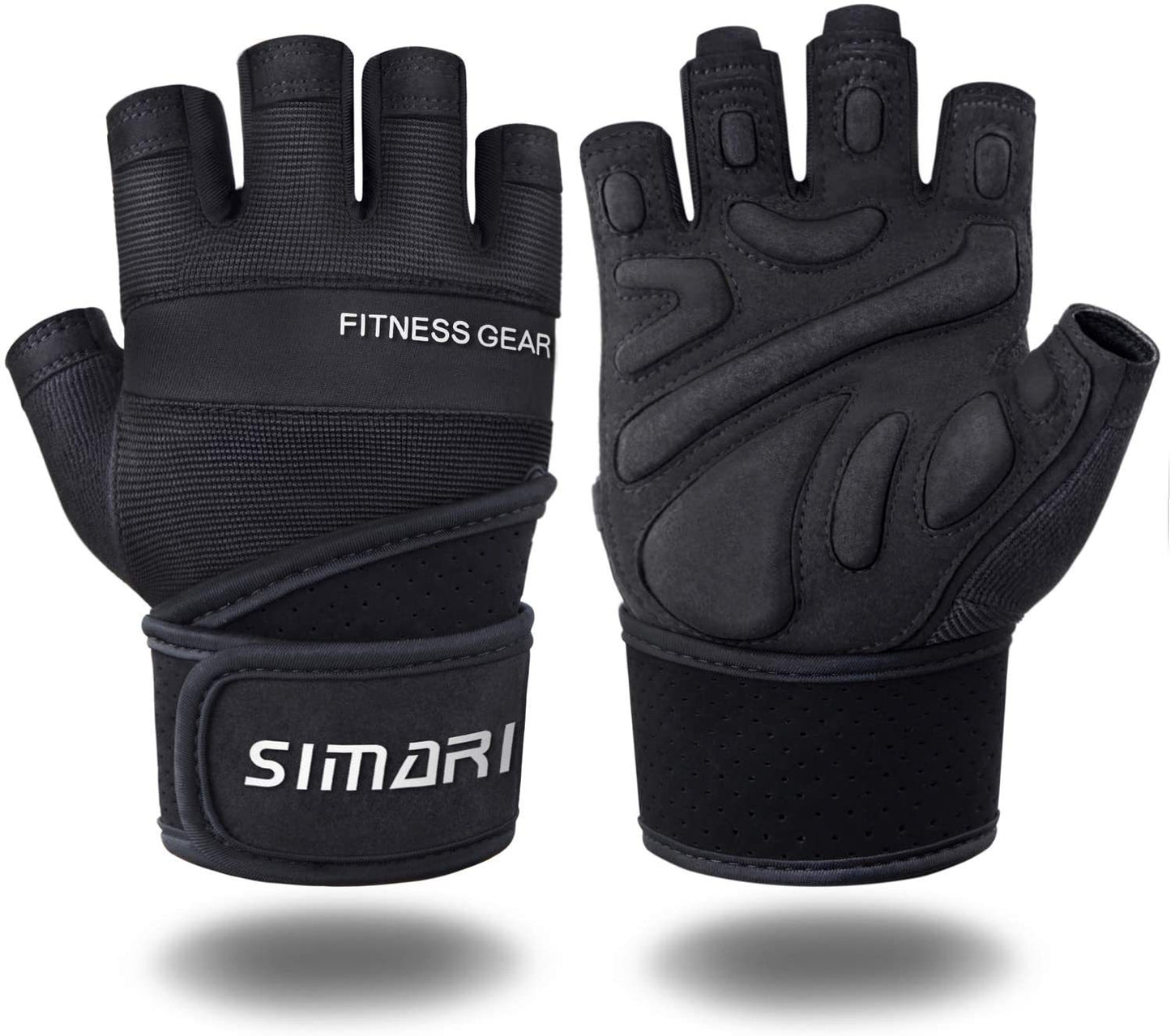 Men's Simplicity All-Match Sports Fitness Short Finger Gloves