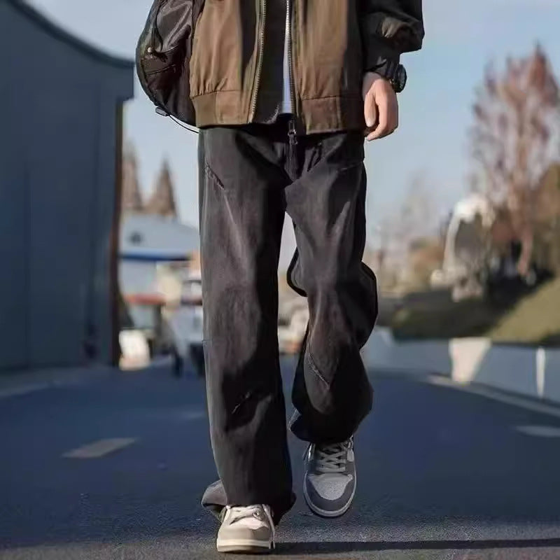 American Retro Distressed Loose Jeans