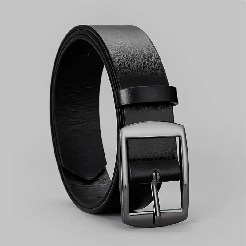 Men's Pin Buckle PU Microfiber Eyelet Belt Fashion Casual Belt