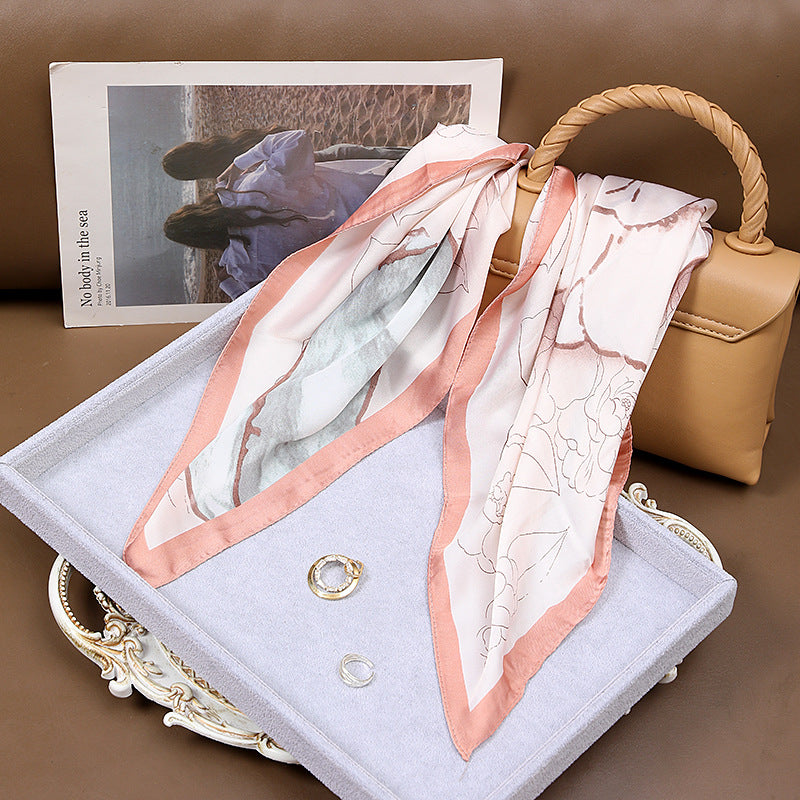 High-grade Korean Style Fashion Business Vintage Printed Scarf For Women