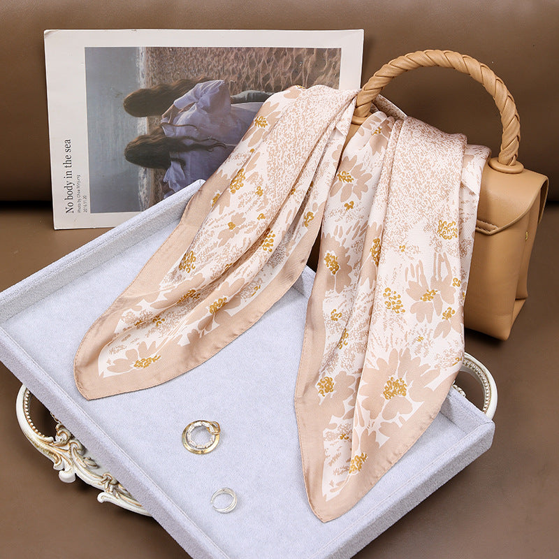 High-grade Korean Style Fashion Business Vintage Printed Scarf For Women