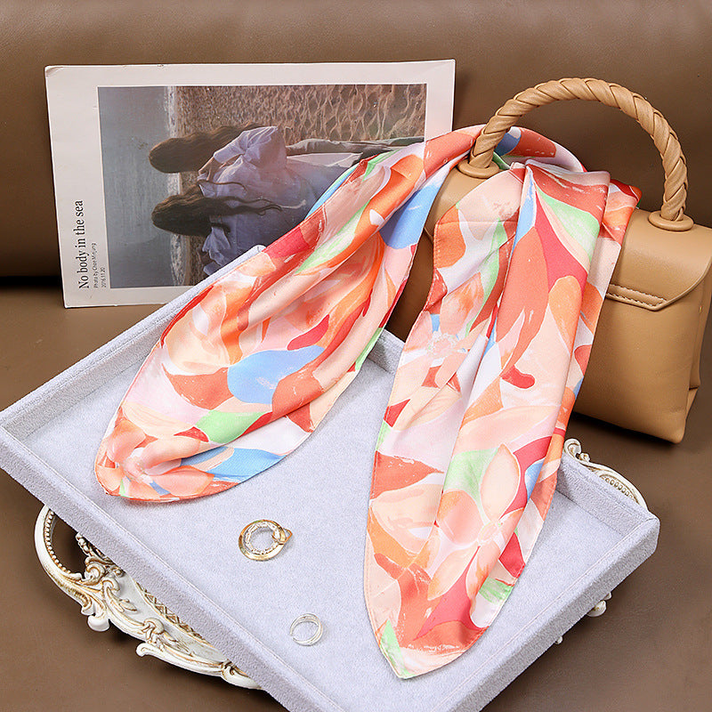 High-grade Korean Style Fashion Business Vintage Printed Scarf For Women