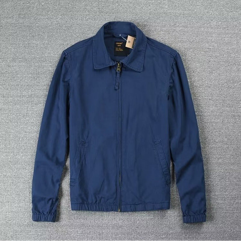 Simple Jacket Men's Leisure Washed-out Distressed