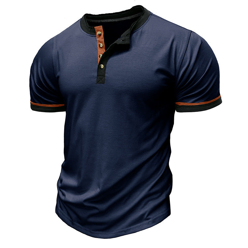 European And American Short-sleeved T-shirt Sports Fitness Outdoor Shirt Bottoming Shirt Men's