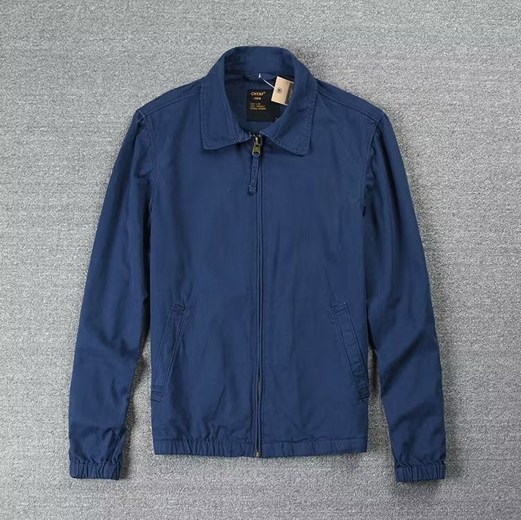 Simple Jacket Men's Leisure Washed-out Distressed