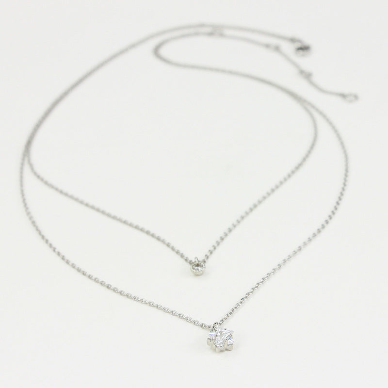 Long Four-leaf Clover Necklace Women Light Luxury Simple