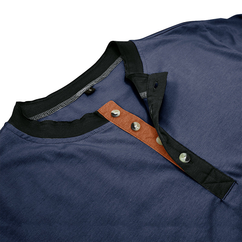 European And American Short-sleeved T-shirt Sports Fitness Outdoor Shirt Bottoming Shirt Men's