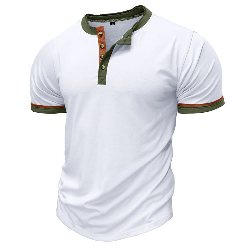 European And American Short-sleeved T-shirt Sports Fitness Outdoor Shirt Bottoming Shirt Men's