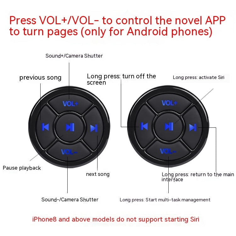 Car Steering Wheel Bluetooth Multifunctional Button Mobile Phone Controller