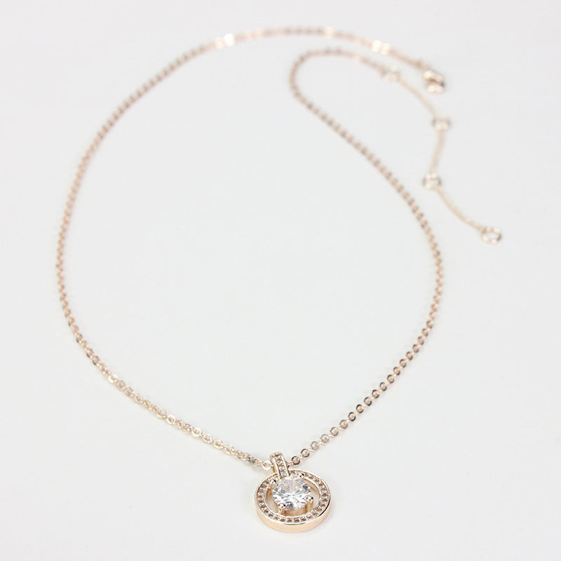 Long Four-leaf Clover Necklace Women Light Luxury Simple