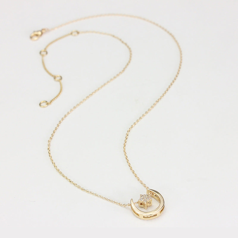Long Four-leaf Clover Necklace Women Light Luxury Simple