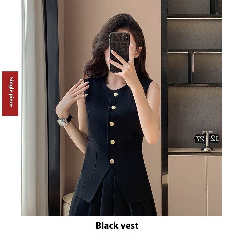 Light Luxury Senior Women's Outer Wear Vest Suit