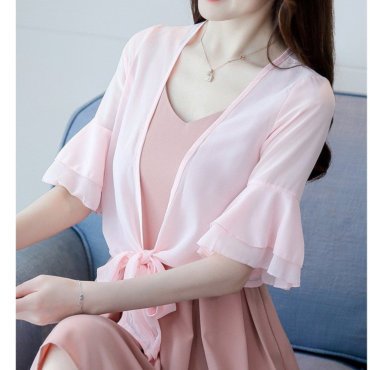 Women's Summer Thin Short Loose Chiffon Coat