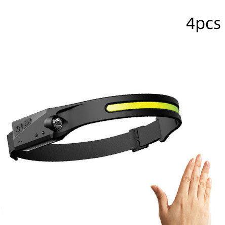 COB LED Headlamp Flashlight