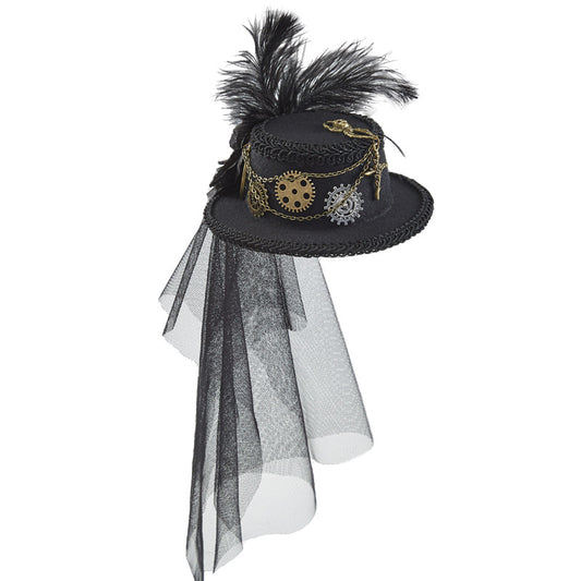 Ladies Fashion Personality Steampunk Mesh Billycock