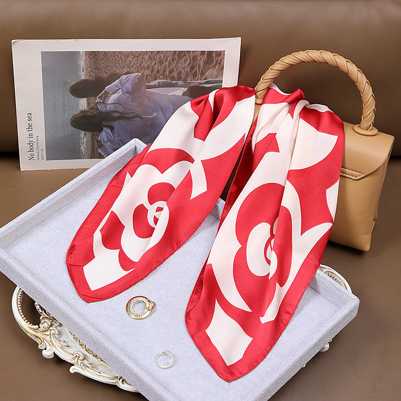 High-grade Korean Style Fashion Business Vintage Printed Scarf For Women