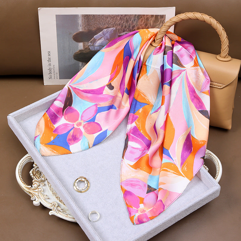 High-grade Korean Style Fashion Business Vintage Printed Scarf For Women
