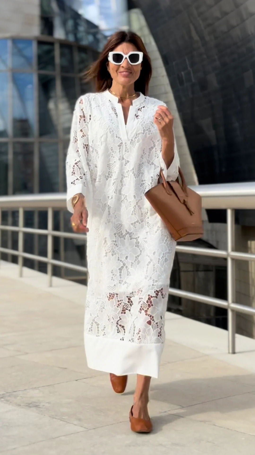 Cross-border Foreign Trade Independent Station Loose Beach Vacation Blouse Lace Shirt