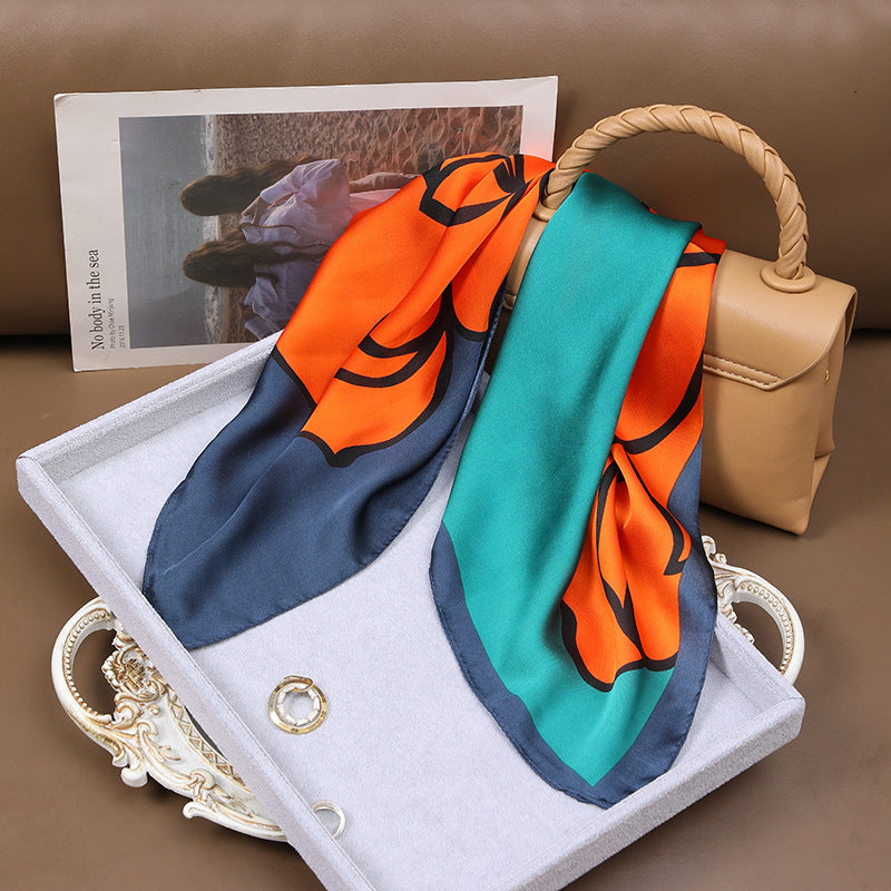 High-grade Korean Style Fashion Business Vintage Printed Scarf For Women